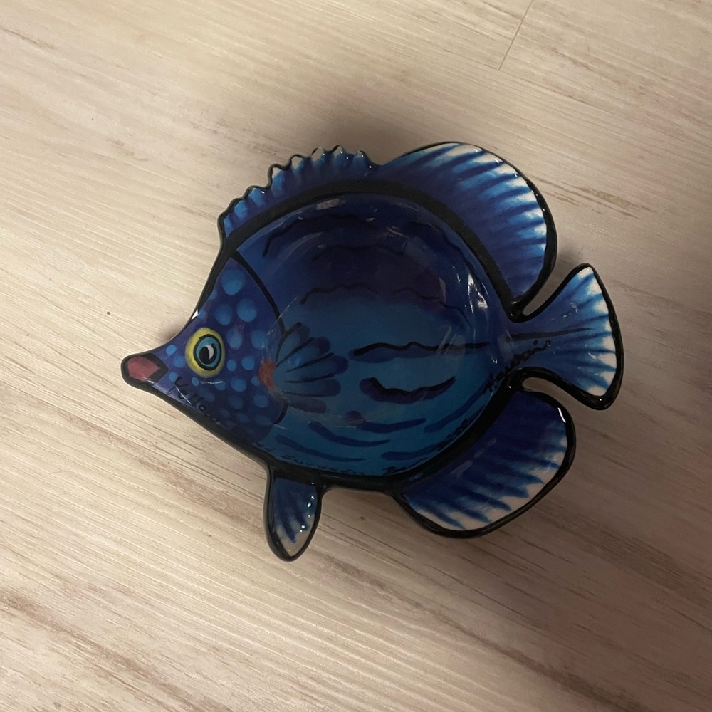 Blue Sturgeon Pottery Dish/Catchall